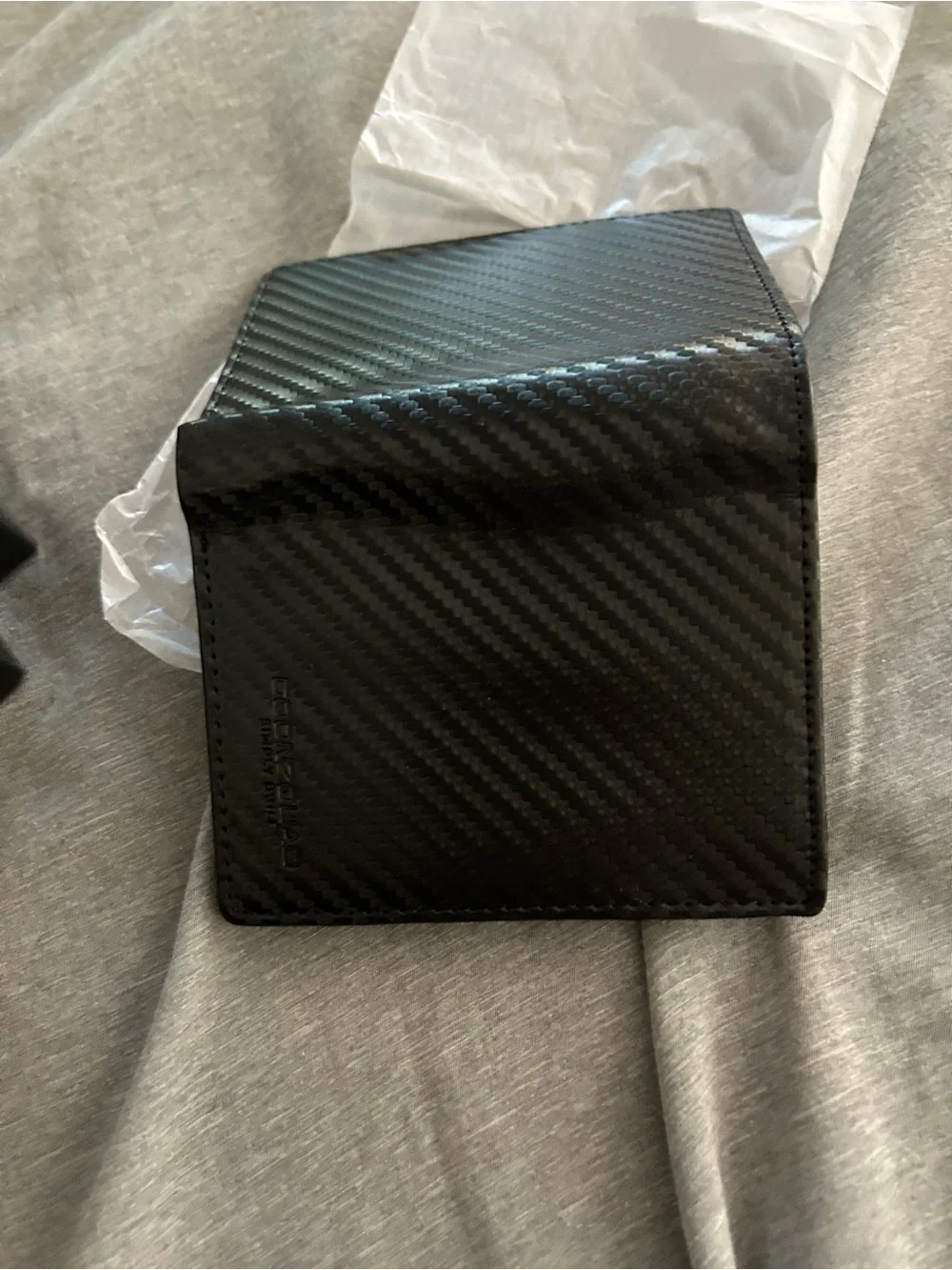 Black Money Clip Wallet - Slim Leather Card Holder